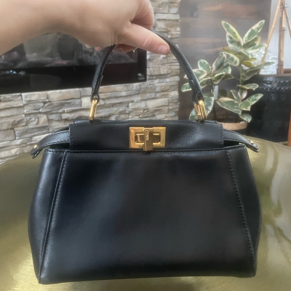 Fendi Peekaboo Mini Black Gold - Picture 4 of 16